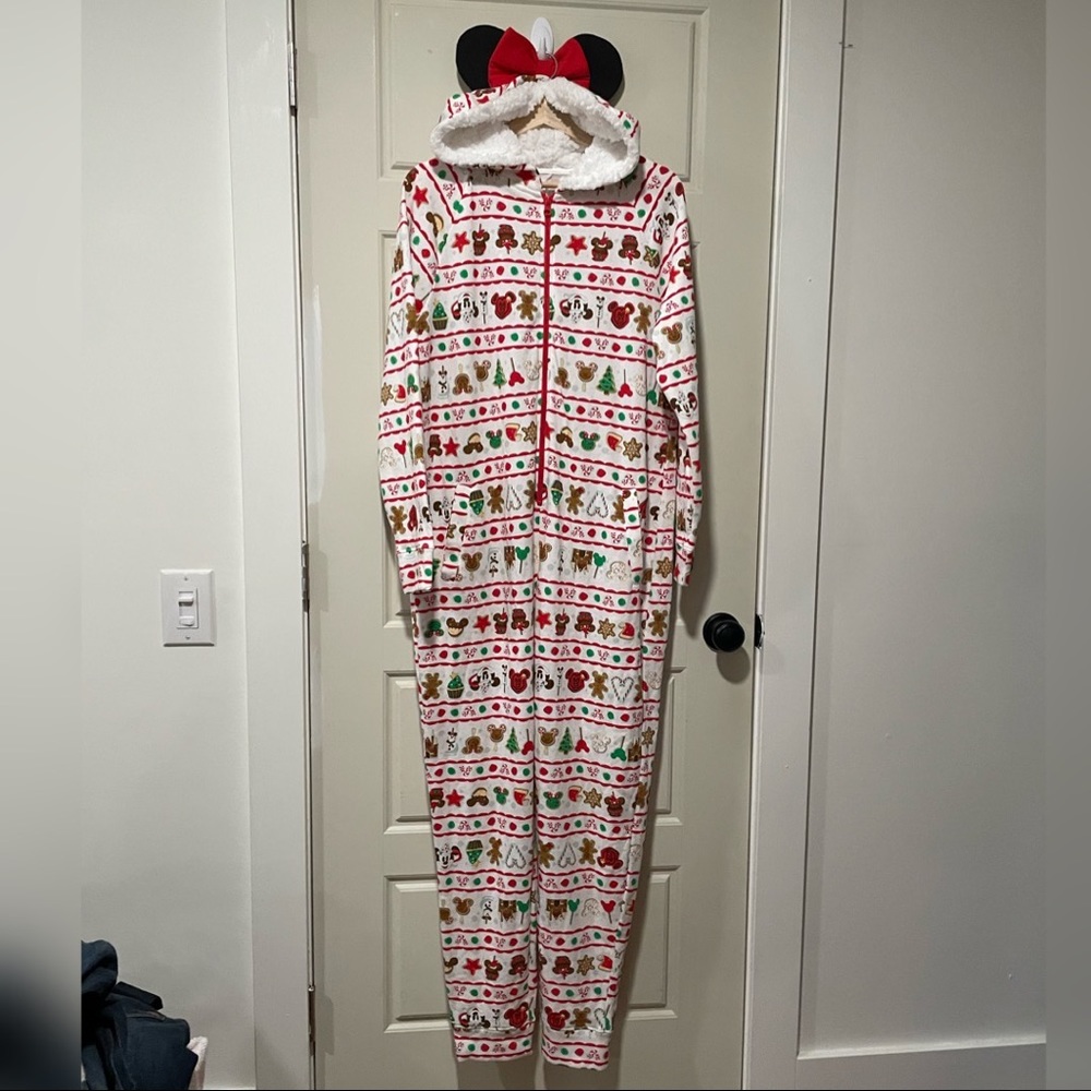 Disney Parks Holiday Mickey Snacks Women’s Onesie - Picture 4 of 8